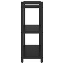 Bogreol 60 x 30 x 85 cm Konstrueret træ Sort eg