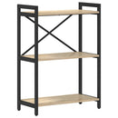 Bogreol 60 x 30 x 85 cm Konstrueret træ Sonoma eg