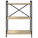 Bogreol 60 x 30 x 85 cm Konstrueret træ Sonoma eg