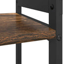 Bogreol 60 x 30 x 85 cm Konstrueret træ Røget eg