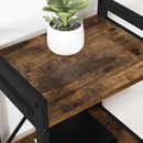 Bogreol Røget eg 60 x 30 x 85 cm Konstrueret træ