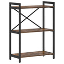 Bogreol 60 x 30 x 85 cm Konstrueret træ Røget eg