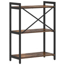 Bogreol 60 x 30 x 85 cm Konstrueret træ Røget eg
