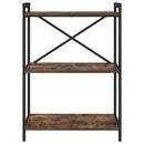 Bogreol 60 x 30 x 85 cm Konstrueret træ Røget eg