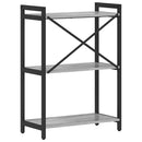 Bogreol Grå sonoma-eg 60 x 30 x 85 cm Konstrueret træ