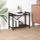 Bogreol 60 x 30 x 50 cm Konstrueret træ Sort eg