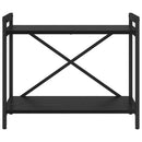 Bogreol Sort eg 60 x 30 x 50 cm Konstrueret træ