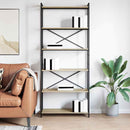 Bogreol Sonoma eg 80 x 30 x 189,5 cm Konstrueret træ
