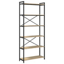 Bogreol Sonoma eg 80 x 30 x 189,5 cm Konstrueret træ