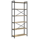 Bogreol Sonoma eg 80 x 30 x 189,5 cm Konstrueret træ