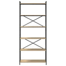 Bogreol Sonoma eg 80 x 30 x 189,5 cm Konstrueret træ