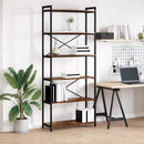 Bogreol Røget eg 80 x 30 x 189,5 cm Konstrueret træ