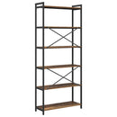 Bogreol Gammelt træ 80 x 30 x 189,5 cm Konstrueret træ