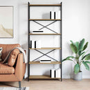 Bogreol 80 x 30 x 189,5 cm Konstrueret træ Artisan Egetræ