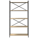 Bogreol Sonoma eg 80 x 30 x 155 cm Konstrueret træ