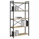 Bogreol Sonoma eg 80 x 30 x 155 cm Konstrueret træ