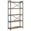 Bogreol Gammelt træ 80 x 30 x 155 cm Konstrueret træ
