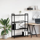 Bogreol Sort eg 80 x 30 x 120 cm Konstrueret træ