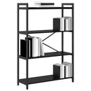 Bogreol Sort eg 80 x 30 x 120 cm Konstrueret træ