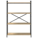 Bogreol Sonoma eg 80 x 30 x 120 cm Konstrueret træ