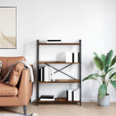 Bogreol Røget eg 80 x 30 x 120 cm Konstrueret træ