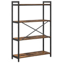 Bogreol Røget eg 80 x 30 x 120 cm Konstrueret træ