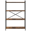 Bogreol Røget eg 80 x 30 x 120 cm Konstrueret træ