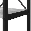 Bogreol Grå sonoma-eg 80 x 30 x 120 cm Konstrueret træ