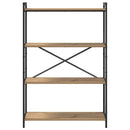 Bogreol Artisan Egetræ 80 x 30 x 120 cm Konstrueret træ