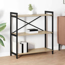 Bogreol 80 x 30 x 85 cm Konstrueret træ Sonoma eg