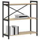 Bogreol 80 x 30 x 85 cm Konstrueret træ Sonoma eg