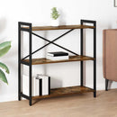Bogreol Røget eg 80 x 30 x 85 cm Konstrueret træ
