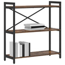 Bogreol Røget eg 80 x 30 x 85 cm Konstrueret træ