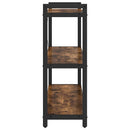 Bogreol Røget eg 80 x 30 x 85 cm Konstrueret træ