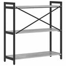 Bogreol 80 x 30 x 85 cm Konstrueret træ Grå sonoma-eg