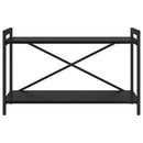 Bogreol 80 x 30 x 50 cm Konstrueret træ Sort eg