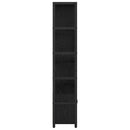 Bogreol Sort eg 80 x 30 x 155,5 cm Konstrueret træ