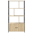 Bogreol Sonoma eg 80 x 30 x 155,5 cm Konstrueret træ