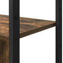 Bogreol Røget eg 80 x 30 x 155,5 cm Konstrueret træ