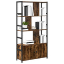 Bogreol Røget eg 80 x 30 x 155,5 cm Konstrueret træ