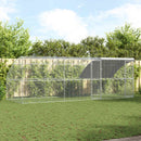 Hønsebur 3 pcs Sølv 600 x 200 x 200 cm Stål og PE