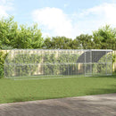 Hønsebur 4 stk. Sølv 800 x 200 x 200 cm Stål og PE