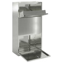 Pakke drop boks med dør Sølv 44 x 22 x 82 cm Galvaniseret stål