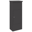 Pakke drop boks med opbevaring Sort 44,5 x 29 x 110,5 cm Stål