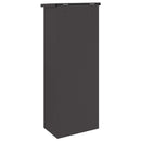 Pakke drop boks med opbevaring Sort 44,5 x 29 x 110,5 cm Stål