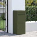 Pakke drop boks med opbevaring Olivengrøn 41 x 38 x 103 cm Stål