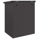 Pakke drop boks med opbevaring Sort 47,5 x 38 x 59 cm Stål