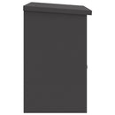 Pakke drop boks med opbevaring Sort 47,5 x 38 x 59 cm Stål
