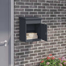 Pakke drop boks med opbevaring Antracit 47,5 x 38 x 59 cm Stål
