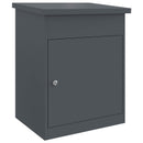 Pakke drop boks med opbevaring Antracit 47,5 x 38 x 59 cm Stål